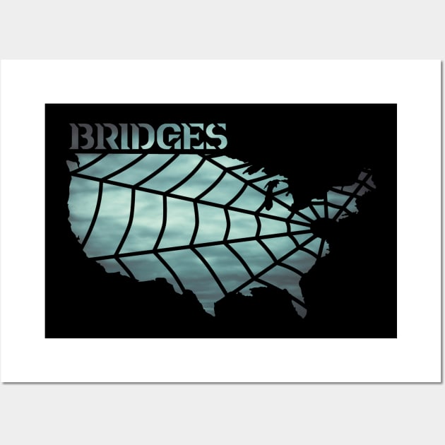 Death Stranding 'Bridges' logo Wall Art by GysahlGreens